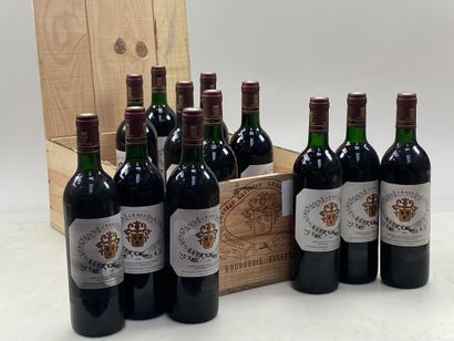 12 bouteilles Château Gressier Grand Poujeaux...