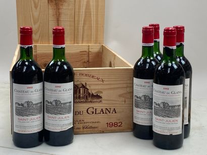 12 bouteilles Château du Glana 1982 C Bourgeois...