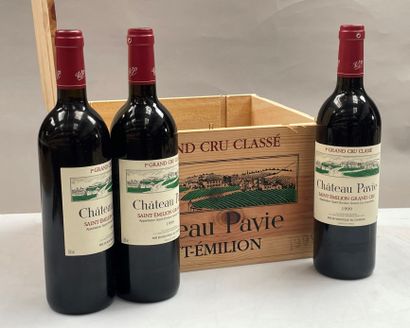 6 bouteilles Château Pavie 1999 1er GCC A...