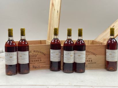 null 12 bottles Château Rieussec 1983 1er GCC Sauternes (CB of 6)