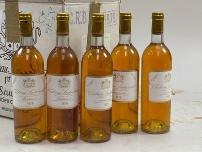 null 12 bouteilles Château Suduiraut 1979 1er GCC Sauternes CB (BG)