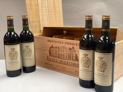 12 bouteilles Château Gruaud-Larose 1986...