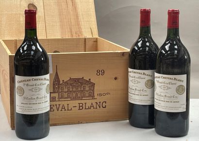 6 magnums Château Cheval Blanc 1989 1er GCC...