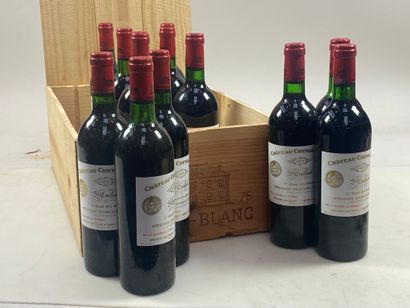 12 bouteilles Château Cheval Blanc 1975 1er...