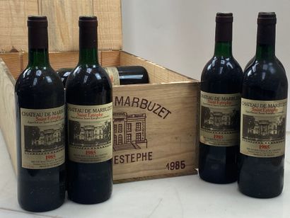 12 bouteilles Château de Marbuzet 1985 C...