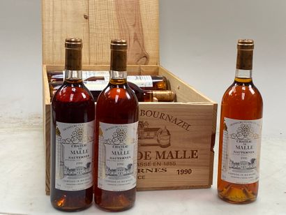 null 12 bouteilles Château de Malle 1990 2ème GCC Sauternes CB