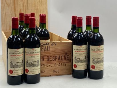 12 bouteilles Château Grand Corbin-Despagne...