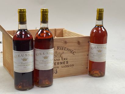 null 6 bottles Château Rieussec 1983 1st GCC Sauternes CB