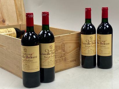 12 bouteilles Château Léoville Poyferré 1985...