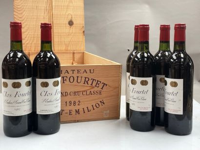 null 12 bouteilles Clos Fourtet 1982 1er GCC B Saint-Emilion CB