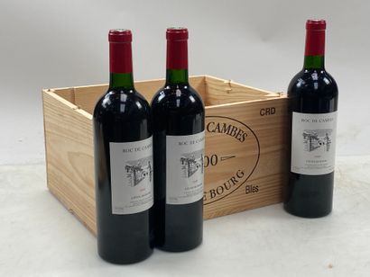 6 bottles Roc de Cambes 2000 Côtes de Bourg...