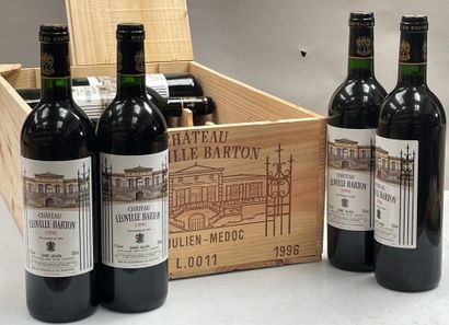 12 bouteilles Château Léoville Barton 1996...