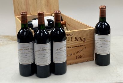 null 12 bouteilles Château Bahans Haut-Brion 1986 Second vin du château Haut Brion...