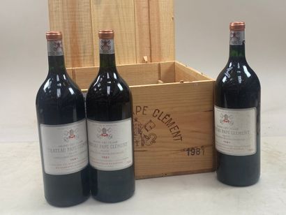 null 6 magnums Château Pape Clément 1981 CC Graves Pessac Léognan CB