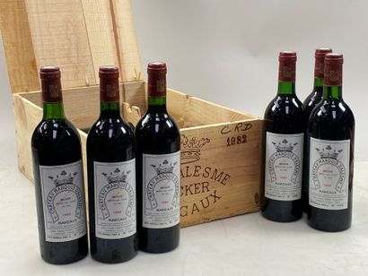 null 12 bottles Château Marquis d'Alesme Becker 1982 3rd GCC Margaux CB (3 NTLB)