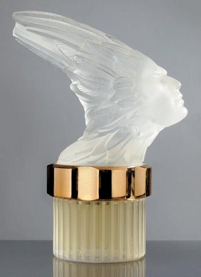 Lalique parfums «Le Phénix» - (années 1990) Flacon «mascotte «en cristal massif incolore...