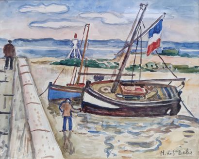 Henri de SAINT DELIS (1878-1949)
Barques...