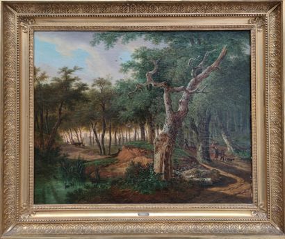 Frans SWAGERS (1756-1836)
Paysage boisé avec...