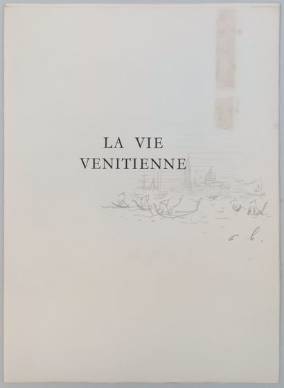 null De REGNIER & André HAMBOURG
La vie vénitienne. Illustrations originales de André...