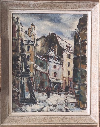 null Raymond BESSE (1899-1969)

Promeneurs à Montmartre en hiver.
Huile sur toile...