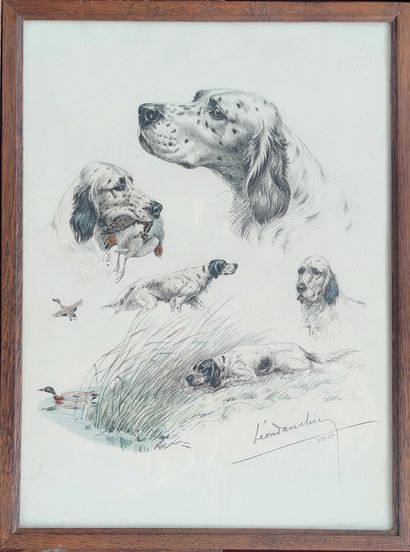 null Léon DANCHIN (1887-1938)

Chiens et têtes de chien.
Gravure et lithographie...