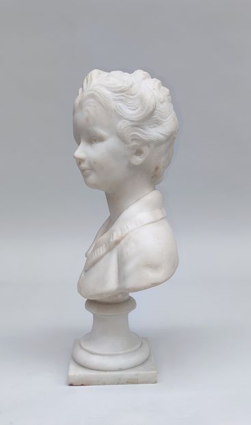 null Jean-Antoine HOUDON d'après

Buste d'enfant (Alexandre BROGNIART).
Sculpture...