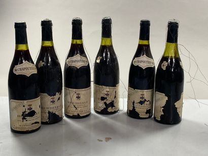 null 6 bouteilles Hermitage Grande Cuvée Monier de la Sizeranne Vieux Chapoutier...