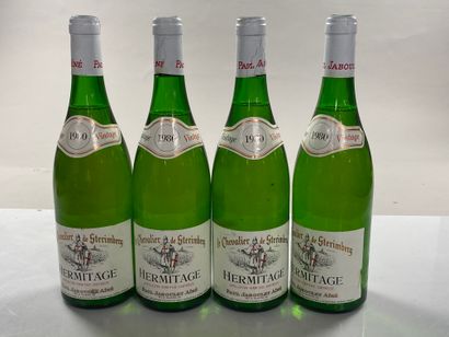 null 4 bottles Hermitage Le Chevalier de Sterimberg white 1980 Dom Paul Jaboulet...