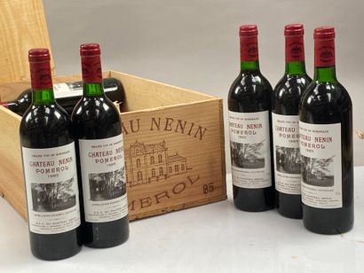 12 bouteilles Château Nenin 1985 Pomerol...