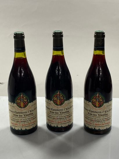 3 bouteilles Gevrey-Chambertin Clos des Varoilles...