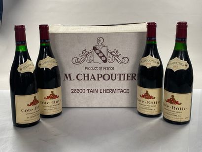 12 bouteilles Côte-Rôtie 1983 Chapoutier...