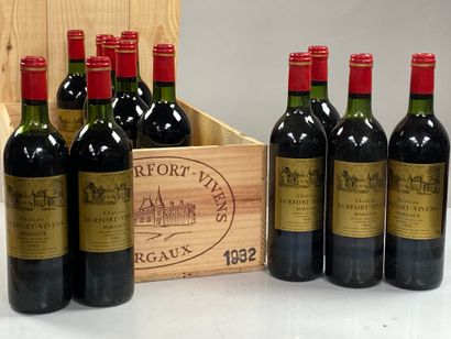 12 bouteilles Château Durfort-Vivens 1982...