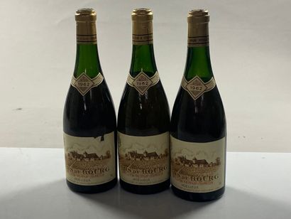 3 bouteilles Vouvray Clos du Bourg Moelleux...