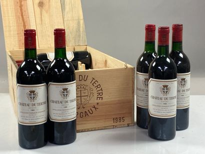 12 bouteilles Château du Tertre 1985 5ème...