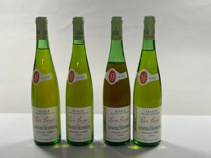 null 4 bouteilles Gewurztraminer Vendanges tardives 1983 Léon Beyer (1 basse)