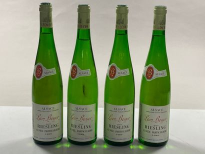 null 4 bottles Riesling Cuvée particulière 1985 Léon Beyer