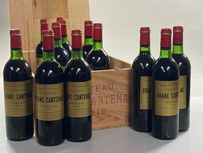 null 12 bouteilles Château Brane Cantenac 1979 2ème GCC Margaux CB (NTLB ET 3 NL...