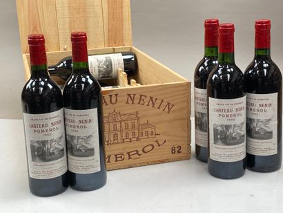 12 bouteilles Château Nenin 1982 Pomerol...