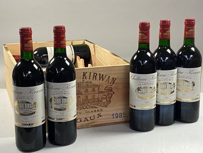 12 bouteilles Château Kirwan 1985 3ème GCC...