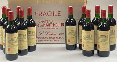 12 bouteilles Château Tour du Haut- Moulin...
