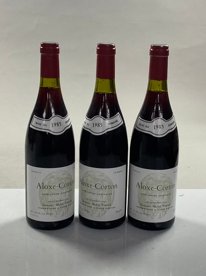 null 3 bouteilles Aloxe-Corton 1985 Dom Michel Voarick
