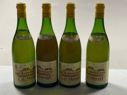 4 bouteilles Vouvray le Mont Moelleux 1973...