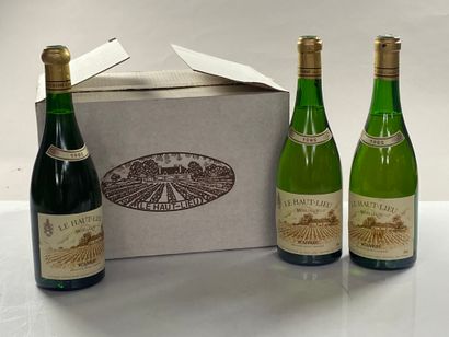 12 bottles Vouvray le Haut-Lieu Moelleux...