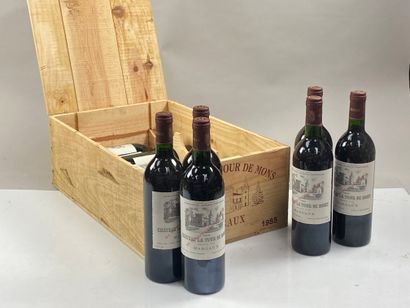 12 bouteilles Château La Tour de Mons 1985...