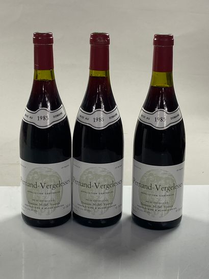 3 bouteilles Pernand-Vergelesses 1985 Dom...