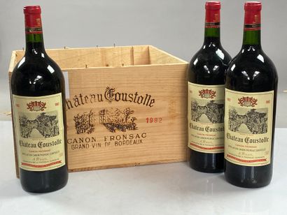 6 magnums Château Coustolle 1982 Canon Fronsac...