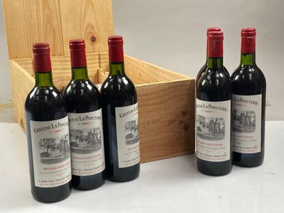 null 12 bouteilles Château La Papeterie 1982 Montagne Saint-Emilion CB (BG/NTLB)