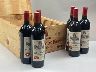 12 bouteilles Château La Croix de Gay 1988...