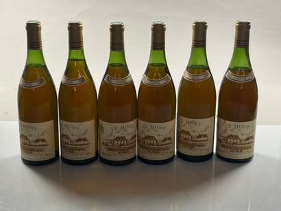 null 6 bottles Vouvray le Mont Moelleux 1976 Domaine Huet (2 to 3.5, 3 to 4.5)