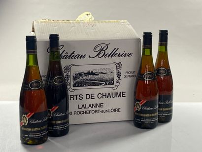 null 12 bouteilles Château Bellerive Quarts de Chaume 1990 J Lalanne (carton d'o...